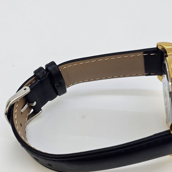 DIESEL Women Watch 40MM Black Dial New Black Leather Bands Up to 7.5" NewBattery - Picture 12 of 14